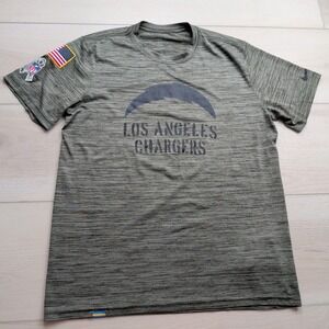 Nike LA Chargers Salute to Service T-Shirt‎ Mens M On Field NFL Olive Green